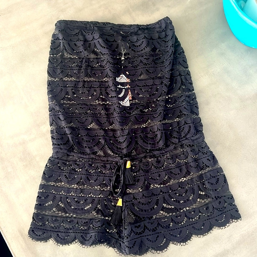 Pilyq Marisa lace romper / swim coverup